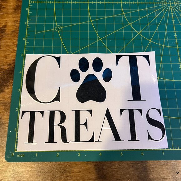 5/$20 Cat Treats/ Cat Food Decal labels Bin CD - Picture 2 of 3